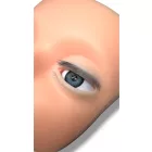 Gyakorló babafej beépített 4 rétegű szempillával és alsó szempillával