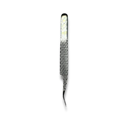 Icon - Bordázott Izoláló csipesz - 12,5cm - Ezüst